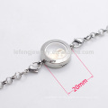 Hochwertige Edelstahl Mini Locket Perle Silber Armbänder Kette Schmuck